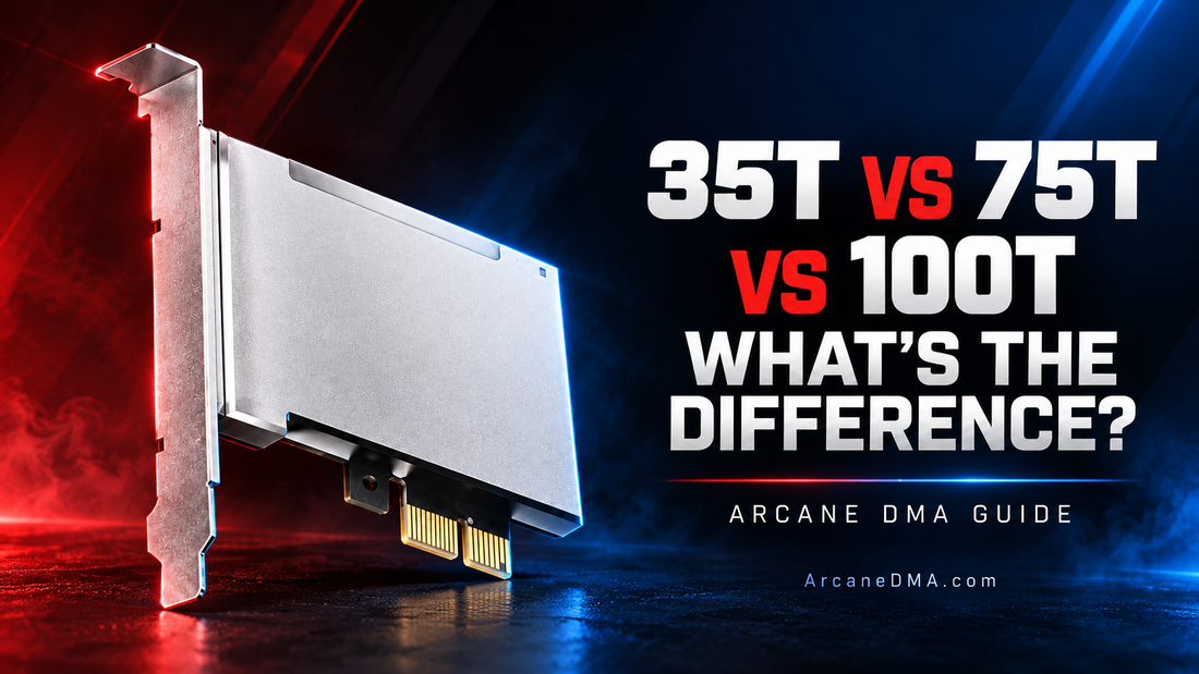 35T vs 75T vs 100T DMA Cards Guide | ArcaneDMA